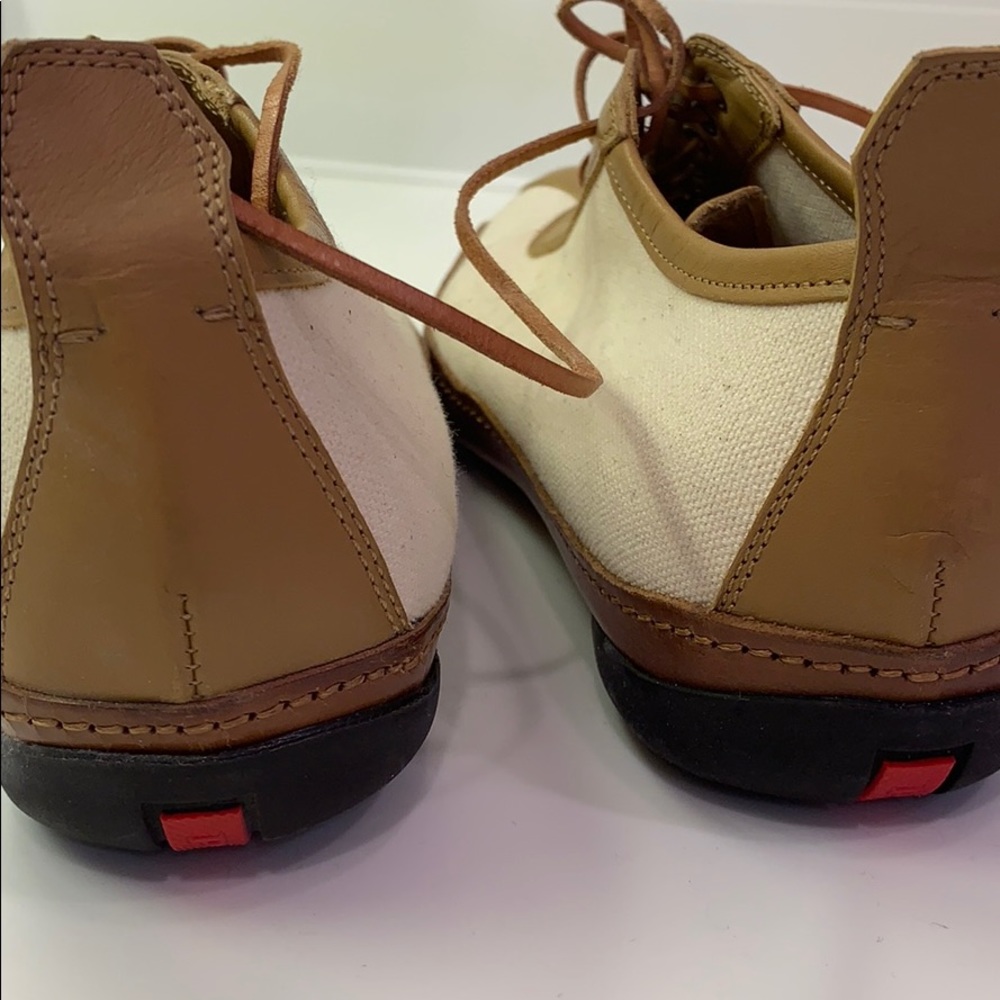 Prada Prada! Real deal! Oxford; cream & tan. Mint! - Picture 4 of 8